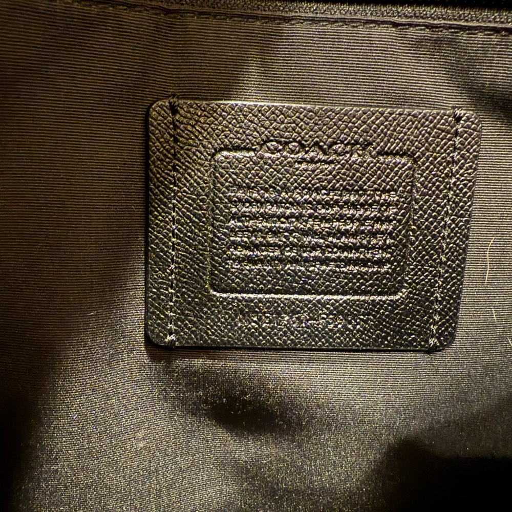 Coach Black Leather Briefcase Tote - Picture 6 of 9